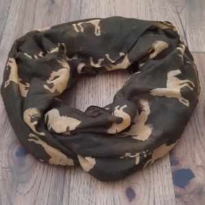 Horse Print Infinity Scarf